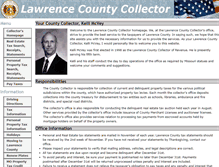 Tablet Screenshot of lawrencecountycollector.com